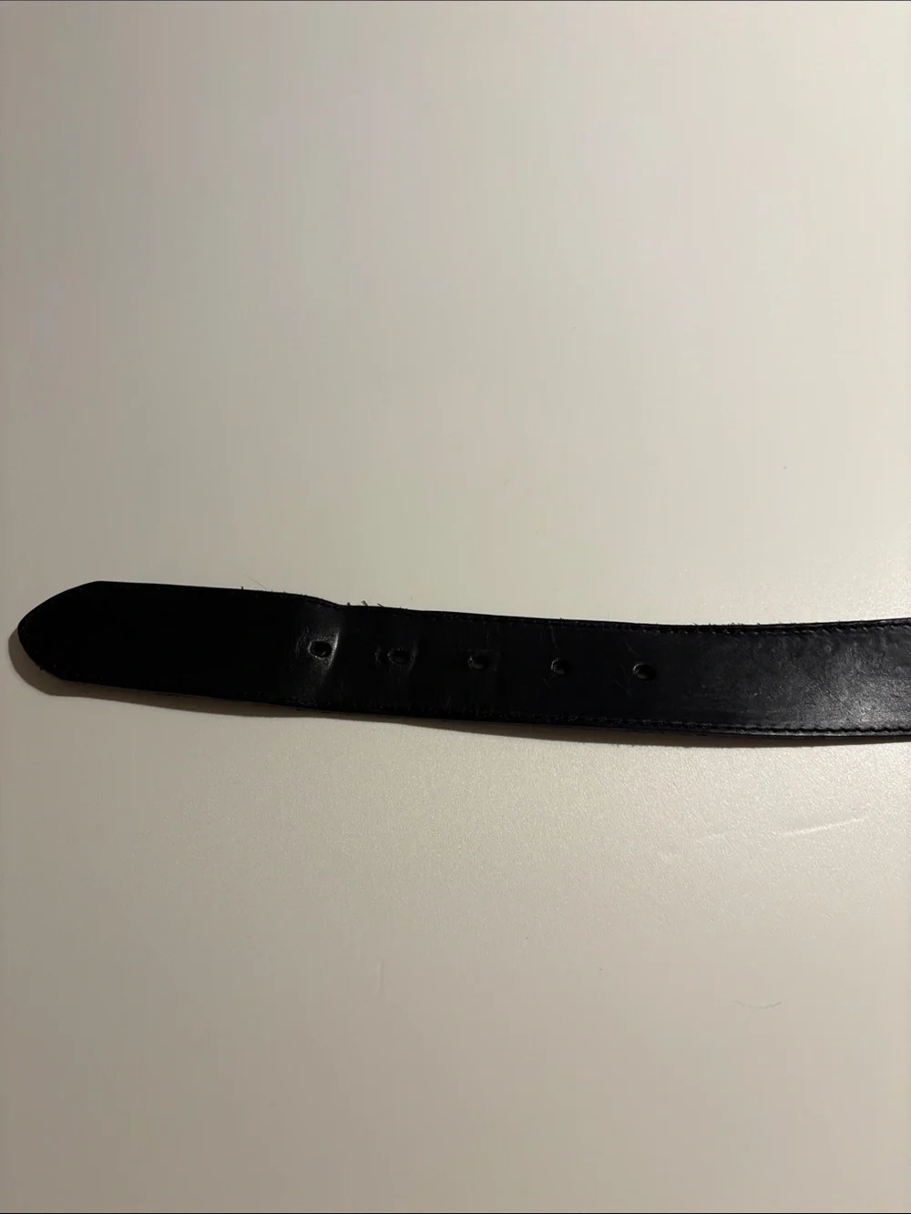Men’s Carhartt Black Leather Belt with Branded Silver Buckle size 38 used
